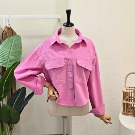 투 포켓 파스텔 셔츠