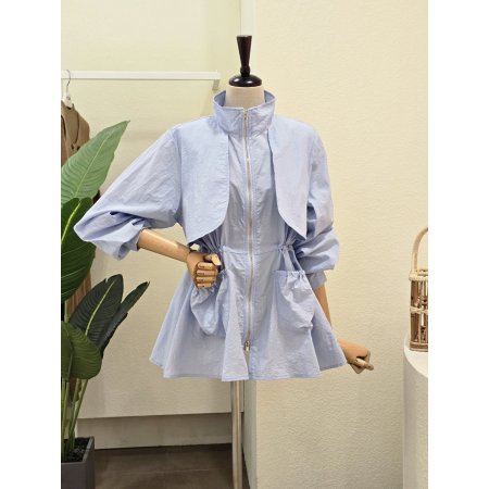 스트링 윈드 트랜치 점퍼