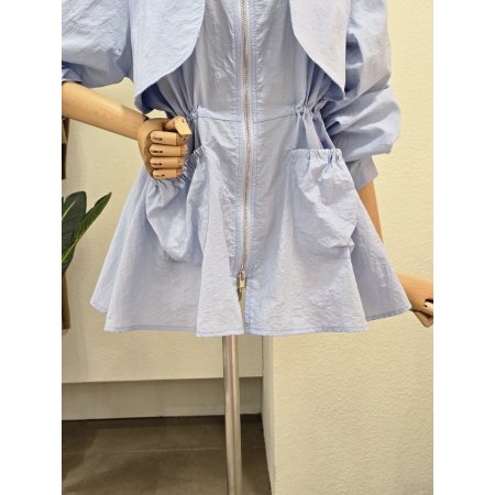 스트링 윈드 트랜치 점퍼