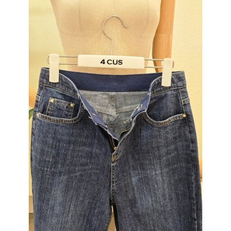 와이드 히든 밴딩 청바지