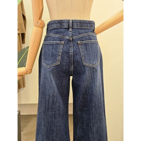 와이드 히든 밴딩 청바지