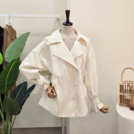 소매 벨트 루즈핏 재킷