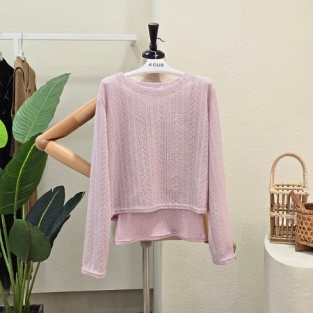 펀칭 티셔츠 민소매 세트