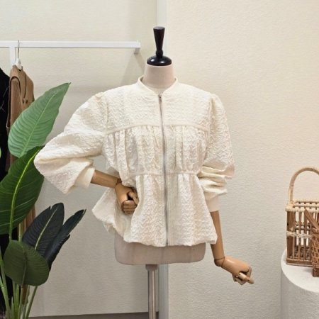 엠보싱 볼륨 셔링 점퍼