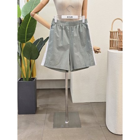 레터링 브이넥 티셔츠 쇼츠 셋업