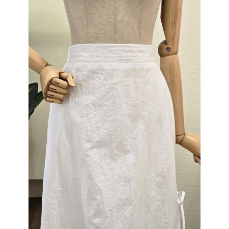 리본 슬릿 롱 스커트