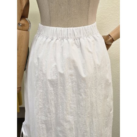 리본 슬릿 롱 스커트