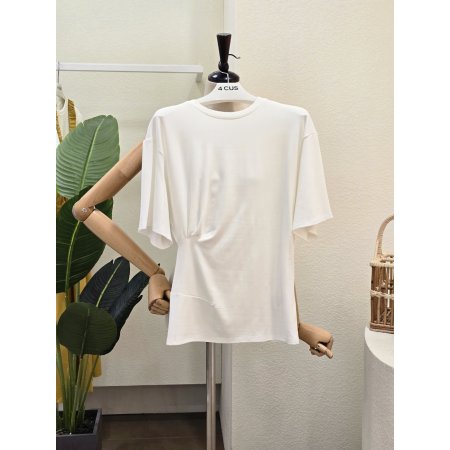 언발란스 셔링 라운드 티셔츠