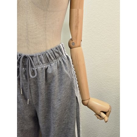 레이스 옆선 트레이닝 팬츠