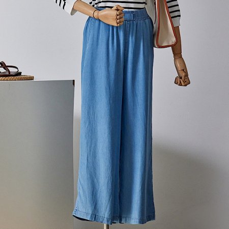 청 해지 밴딩 팬츠