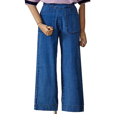 포켓 워싱 데님 팬츠