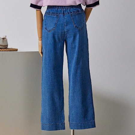 포켓 워싱 데님 팬츠