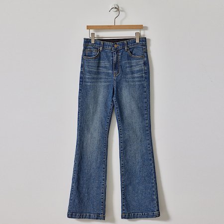 밴딩 스판 부츠컷 데님 팬츠