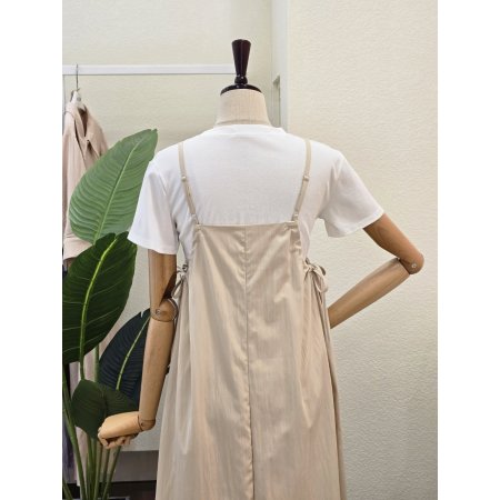 뷔스티에 원피스 데일리 티셔츠 셋업