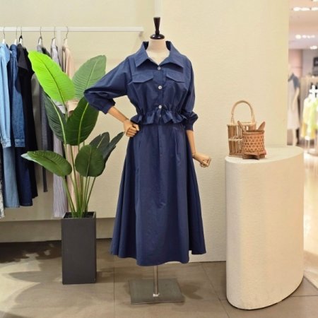 스트링 점퍼 스커트 셋업