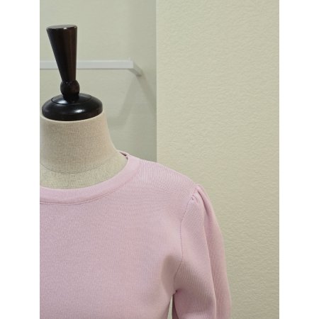 반팔 퍼프 클래식 니트