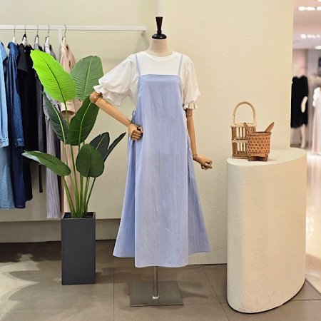 스트링 뷔스티에 원피스