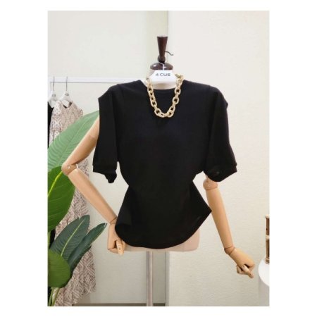 벌륜 포인트 라운드 티셔츠