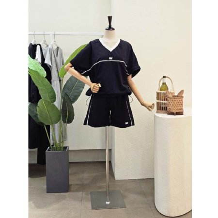 바스락 티셔츠 쇼츠 세트