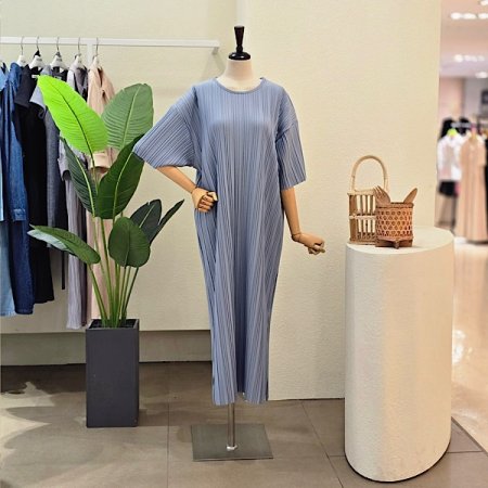 텐션 루즈핏 롱 원피스