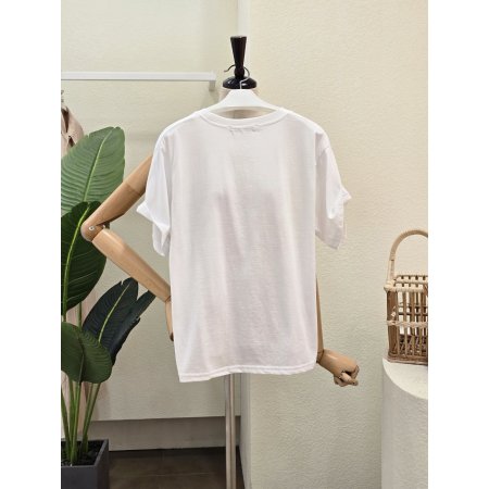 블록 레터링 반팔 티셔츠