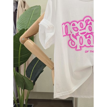 블록 레터링 반팔 티셔츠