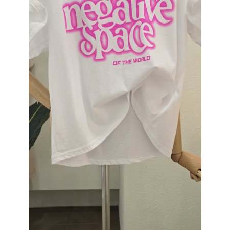 블록 레터링 반팔 티셔츠