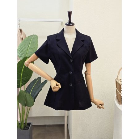 반팔 텐션 싱글 재킷