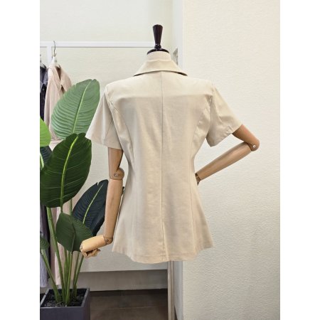 반팔 텐션 싱글 재킷