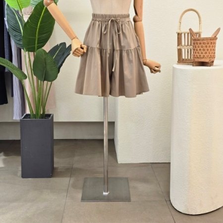 쿨 티어드 셔링 숏 팬츠