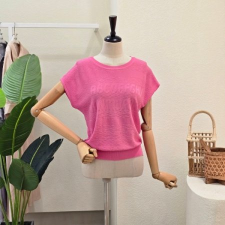 썸머 쿨 라운드넥 니트