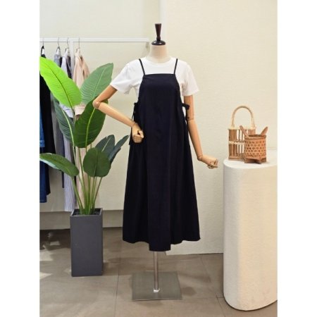 스트링 뷔스티에 원피스 티셔츠 세트