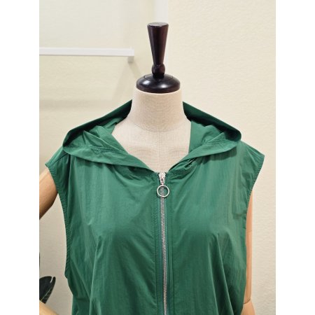 레터링 후드 집업 베스트