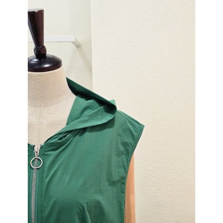 레터링 후드 집업 베스트