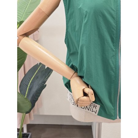 레터링 후드 집업 베스트