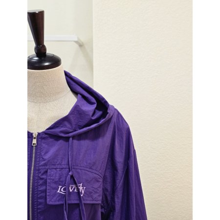 7부 후드 집업 점퍼