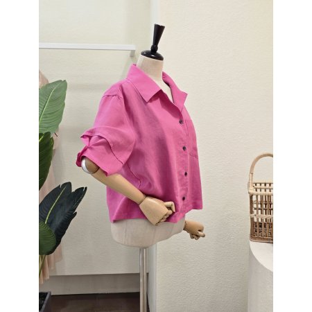 포켓 포인트 린넨 자켓