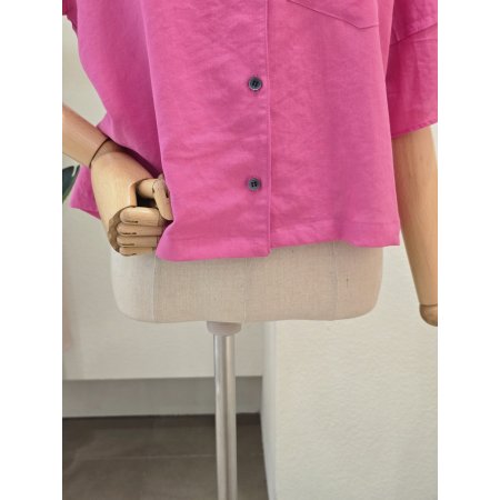 포켓 포인트 린넨 자켓