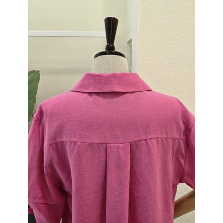 포켓 포인트 린넨 자켓