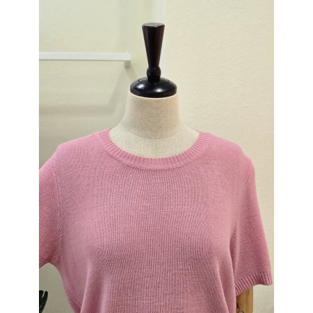 펀칭 니트 스커트 세트