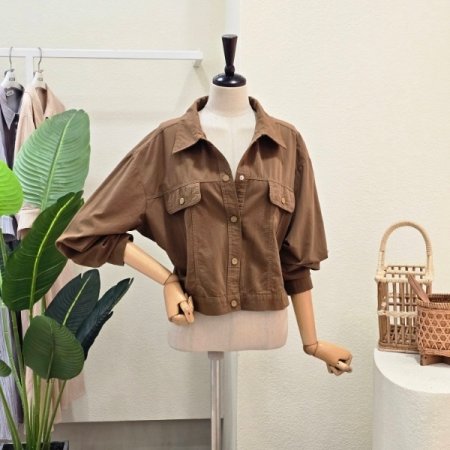 포켓 포인트 카라넥 자켓