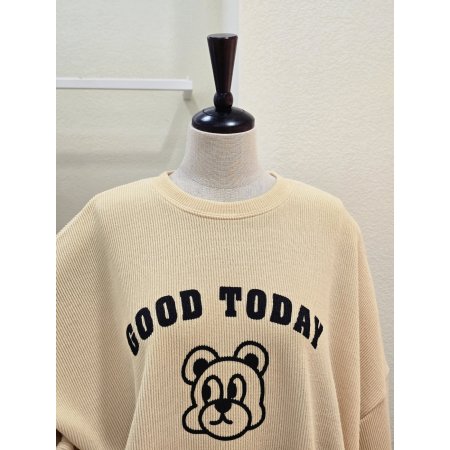 레터링 골지 루즈핏 세트