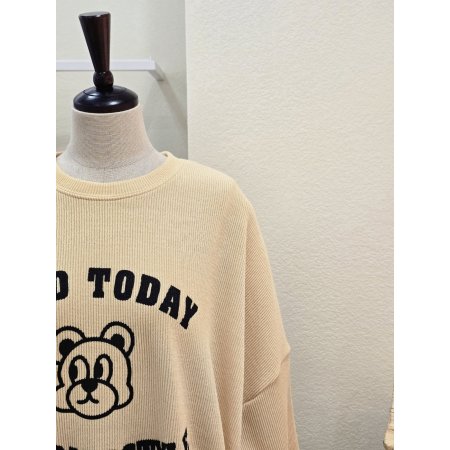 레터링 골지 루즈핏 세트