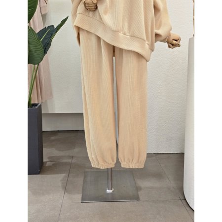 레터링 골지 루즈핏 세트