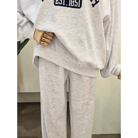 M 레터링 조거 팬츠 세트