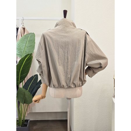 하이넥 더블 트렌치 자켓