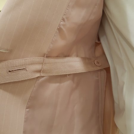 세로패턴벨트라인자켓