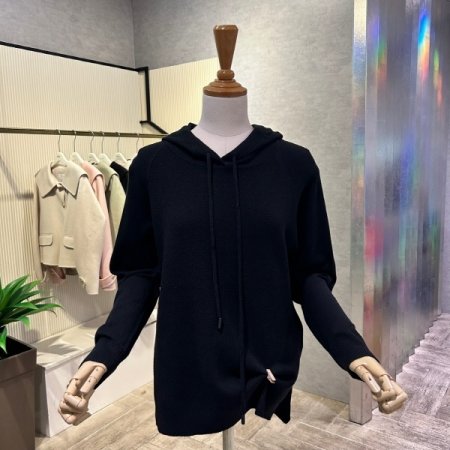 베이직 후드 니트