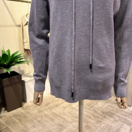 베이직 후드 니트