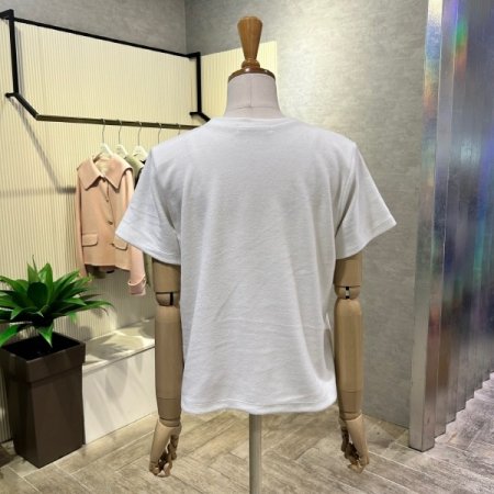 레터링 기모 크롭 티셔츠